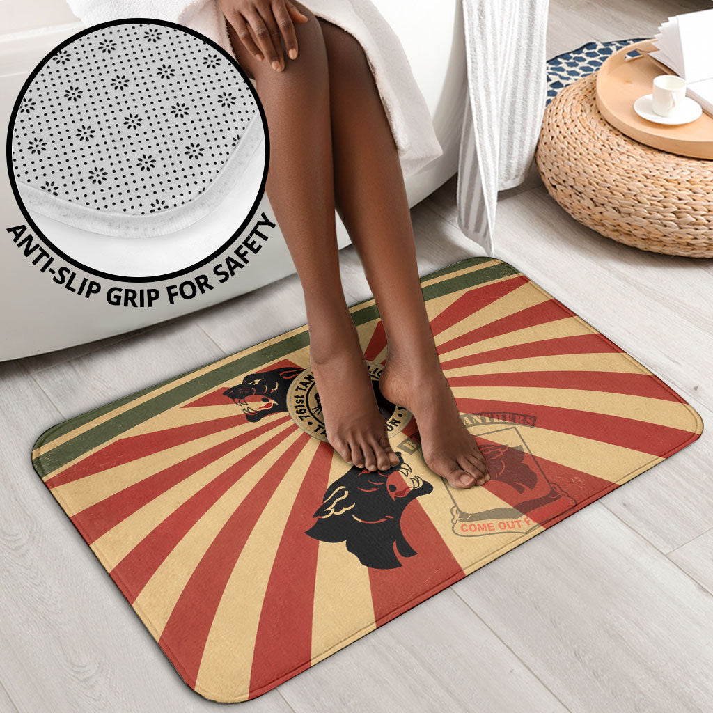 Black Panthers 761st Tank Battalion Bathroom Set Come Out Fighting Retro Military