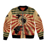 Black Panthers 761st Tank Battalion Bomber Jacket Come Out Fighting Retro Military