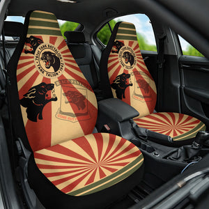 Black Panthers 761st Tank Battalion Car Seat Cover Come Out Fighting Retro Military