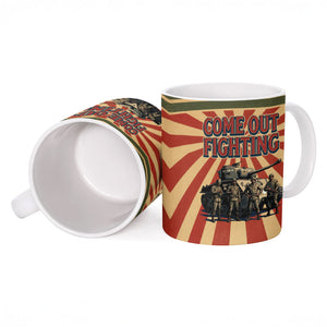 Black Panthers 761st Tank Battalion Ceramic Mug Come Out Fighting Retro Military