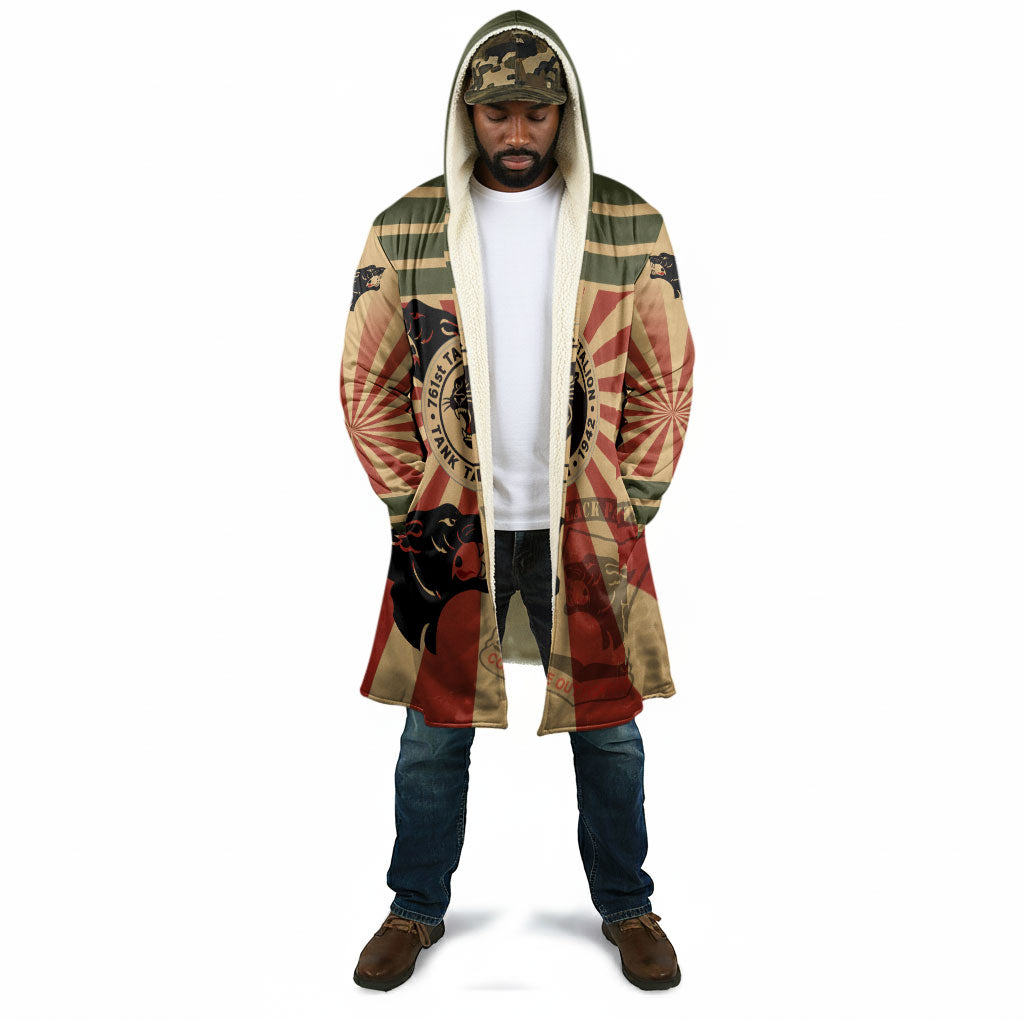 Black Panthers 761st Tank Battalion Cloak Come Out Fighting Retro Military