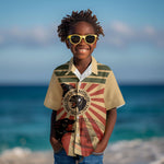Black Panthers 761st Tank Battalion Kid Hawaiian Shirt Come Out Fighting Retro Military
