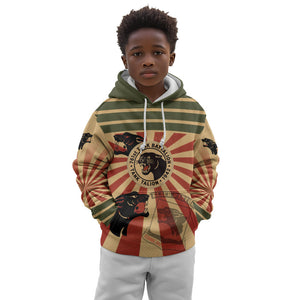 Black Panthers 761st Tank Battalion Kid Hoodie Come Out Fighting Retro Military