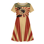 Black Panthers 761st Tank Battalion Kid Short Sleeve Dress Come Out Fighting Retro Military