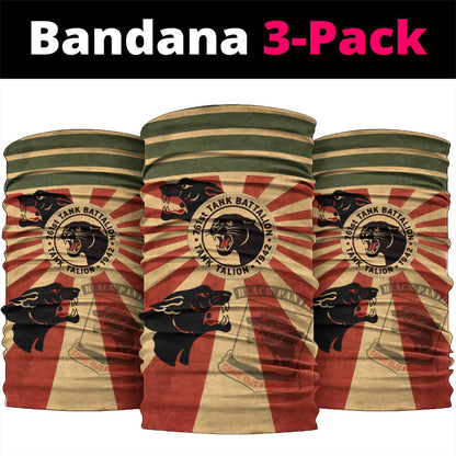 Black Panthers 761st Tank Battalion Neck Gaiter Come Out Fighting Retro Military
