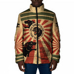 Black Panthers 761st Tank Battalion Padded Jacket Come Out Fighting Retro Military