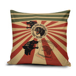 Black Panthers 761st Tank Battalion Pillow Cover Come Out Fighting Retro Military