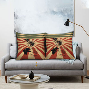 Black Panthers 761st Tank Battalion Pillow Cover Come Out Fighting Retro Military