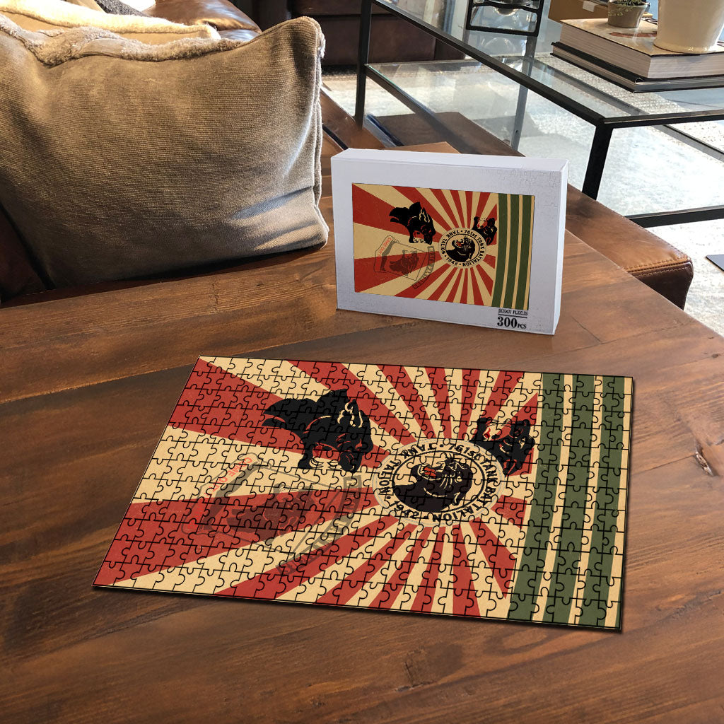 Black Panthers 761st Tank Battalion Puzzle Come Out Fighting Retro Military