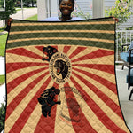 Black Panthers 761st Tank Battalion Quilt Come Out Fighting Retro Military