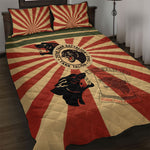 Black Panthers 761st Tank Battalion Quilt Bed Set Come Out Fighting Retro Military