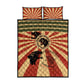 Black Panthers 761st Tank Battalion Quilt Bed Set Come Out Fighting Retro Military