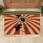 Black Panthers 761st Tank Battalion Rubber Doormat Come Out Fighting Retro Military