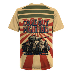 Black Panthers 761st Tank Battalion Rugby Jersey Come Out Fighting Retro Military