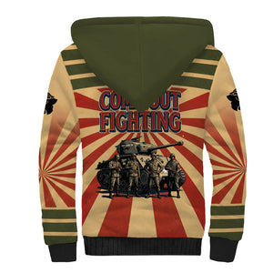 Black Panthers 761st Tank Battalion Sherpa Hoodie Come Out Fighting Retro Military