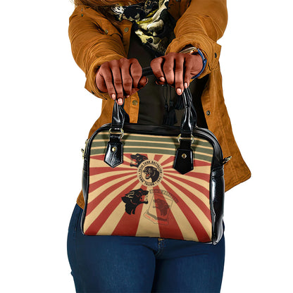 Black Panthers 761st Tank Battalion Shoulder Handbag Come Out Fighting Retro Military