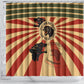 Black Panthers 761st Tank Battalion Shower Curtain Come Out Fighting Retro Military