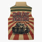 Black Panthers 761st Tank Battalion Sleeveless Puffer Jacket Come Out Fighting Retro Military