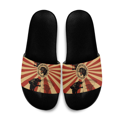 Black Panthers 761st Tank Battalion Slide Sandals Come Out Fighting Retro Military