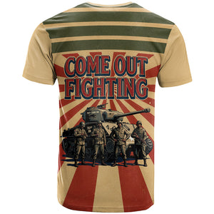 Black Panthers 761st Tank Battalion T shirt Come Out Fighting Retro Military