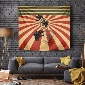 Black Panthers 761st Tank Battalion Tapestry Come Out Fighting Retro Military