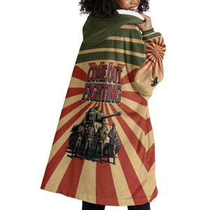 Black Panthers 761st Tank Battalion Wearable Blanket Hoodie Come Out Fighting Retro Military