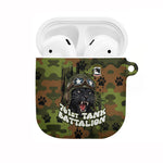 761st Tank Battalion African American AirPods Case Black Panthers Cartoon Mascot - Military History Camouflage Paw