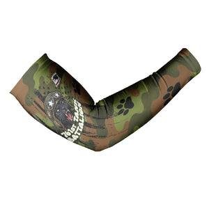 761st Tank Battalion African American Arm Sleeves Black Panthers Cartoon Mascot - Military History Camouflage Paw