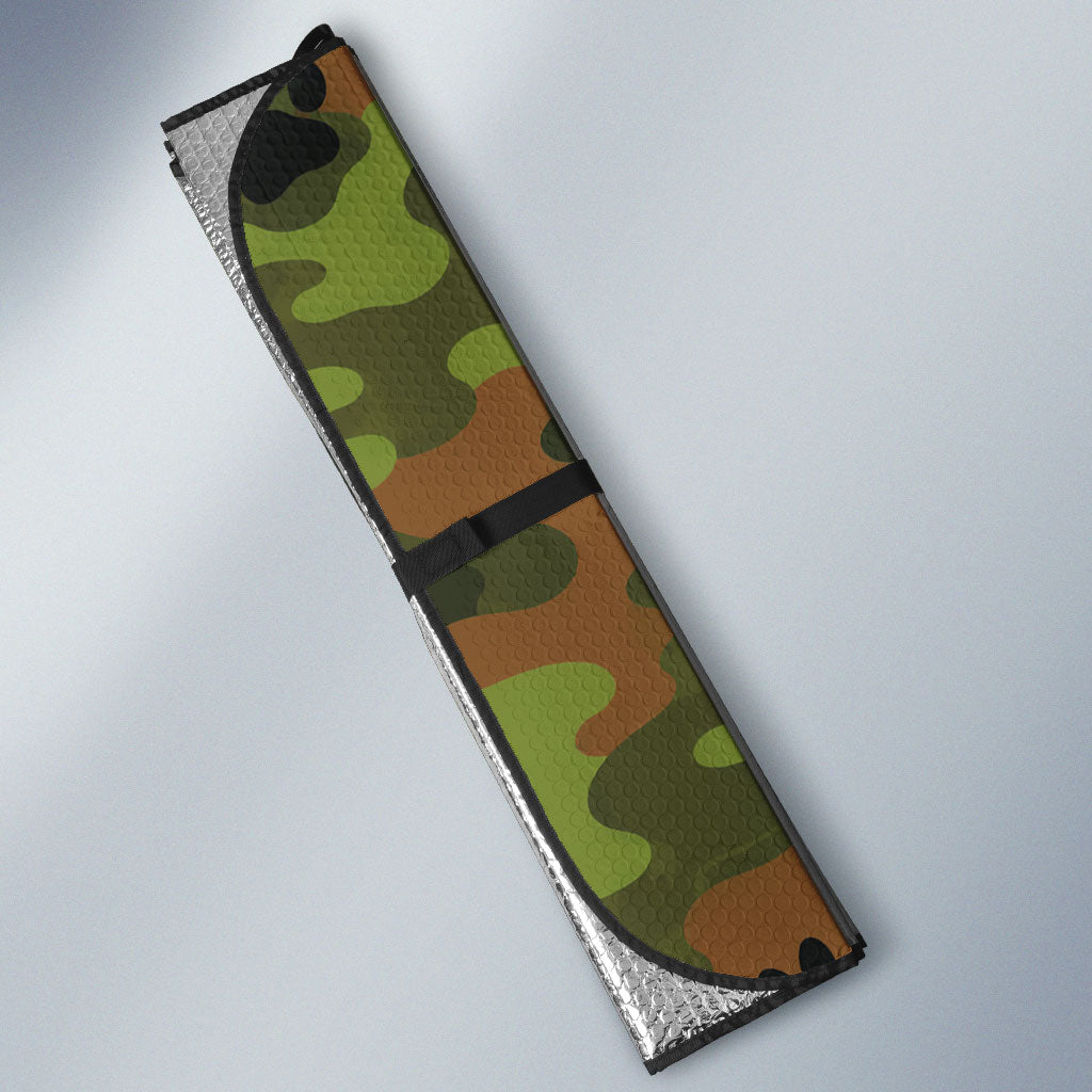 761st Tank Battalion African American Auto Sun Shade Black Panthers Cartoon Mascot - Military History Camouflage Paw
