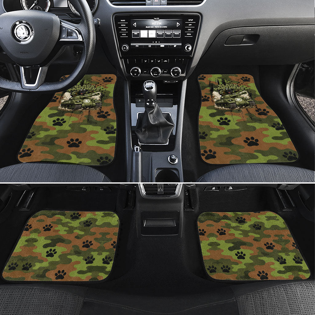 761st Tank Battalion African American Car Mats Black Panthers Cartoon Mascot - Military History Camouflage Paw