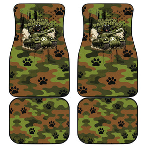 761st Tank Battalion African American Car Mats Black Panthers Cartoon Mascot - Military History Camouflage Paw