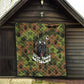 761st Tank Battalion African American Quilt Black Panthers Cartoon Mascot - Military History Camouflage Paw