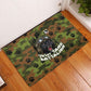 761st Tank Battalion African American Rubber Doormat Black Panthers Cartoon Mascot - Military History Camouflage Paw
