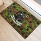 761st Tank Battalion African American Rubber Doormat Black Panthers Cartoon Mascot - Military History Camouflage Paw