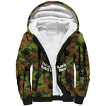 761st Tank Battalion African American Sherpa Hoodie Black Panthers Cartoon Mascot - Military History Camouflage Paw