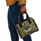 761st Tank Battalion African American Shoulder Handbag Black Panthers Cartoon Mascot - Military History Camouflage Paw