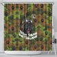 761st Tank Battalion African American Shower Curtain Black Panthers Cartoon Mascot - Military History Camouflage Paw