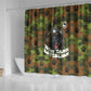 761st Tank Battalion African American Shower Curtain Black Panthers Cartoon Mascot - Military History Camouflage Paw