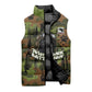 761st Tank Battalion African American Sleeveless Puffer Jacket Black Panthers Cartoon Mascot - Military History Camouflage Paw