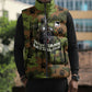 761st Tank Battalion African American Sleeveless Puffer Jacket Black Panthers Cartoon Mascot - Military History Camouflage Paw