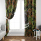 761st Tank Battalion African American Window Curtain Black Panthers Cartoon Mascot - Military History Camouflage Paw