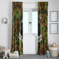 761st Tank Battalion African American Window Curtain Black Panthers Cartoon Mascot - Military History Camouflage Paw