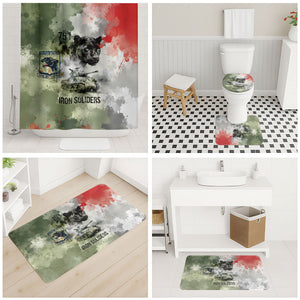 761st Tank Battalion Bathroom Set Black Panthers - Come Out Fighting - Military Watercolor