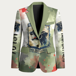 761st Tank Battalion Blazer Black Panthers - Come Out Fighting - Military Watercolor