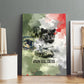 761st Tank Battalion Canvas Wall Art Black Panthers - Come Out Fighting - Military Watercolor