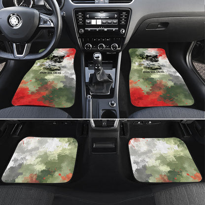 761st Tank Battalion Car Mats Black Panthers - Come Out Fighting - Military Watercolor