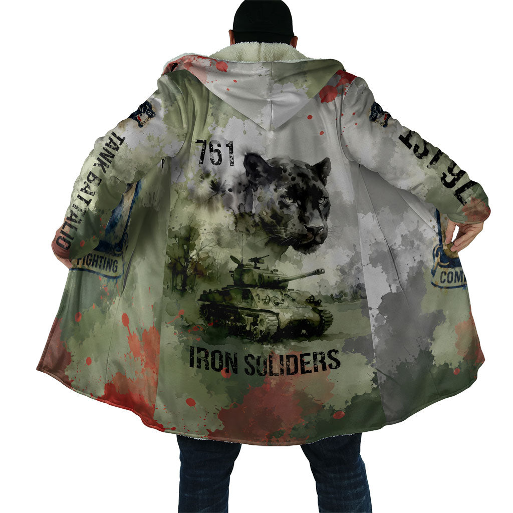 761st Tank Battalion Cloak Black Panthers - Come Out Fighting - Military Watercolor
