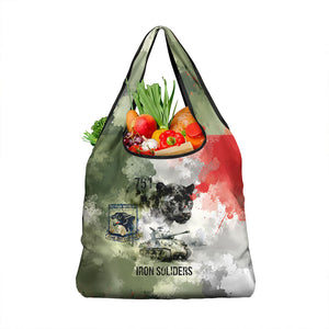 761st Tank Battalion Grocery Bag Black Panthers - Come Out Fighting - Military Watercolor