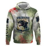 761st Tank Battalion Hoodie Black Panthers - Come Out Fighting - Military Watercolor