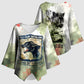 761st Tank Battalion Kimono Sleeve Blouse Black Panthers - Come Out Fighting - Military Watercolor
